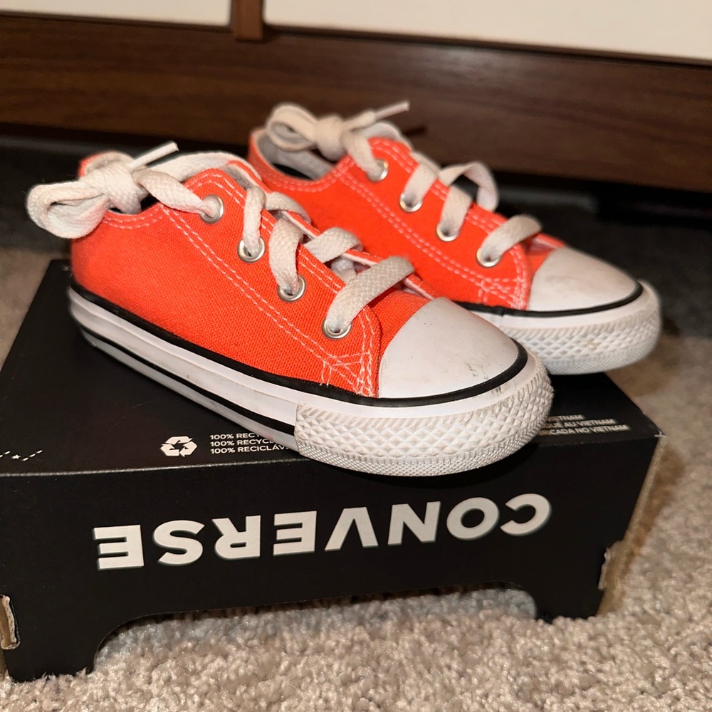 Converse Kids Orange Sneakers